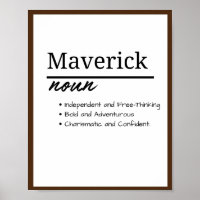 Maverick, Boy Personalised Name Definition