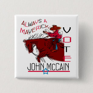 MAVERICK MCCAIN 15 CM SQUARE BADGE