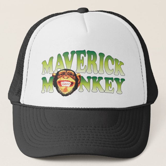 Maverick Monkey Trucker Hat (Front)
