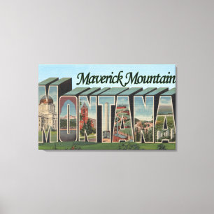 Maverick Mountain, Montana Canvas Print