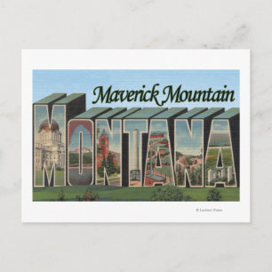 Maverick Mountain, Montana Postcard