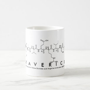 Maverick peptide name mug