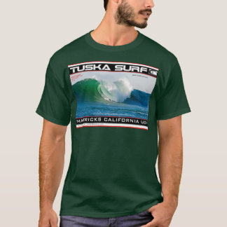 Mavericks Breaking Wave Surf by Tuska surf T-Shirt