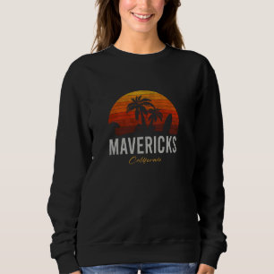 Mavericks California Retro Surfer Vintage Beach Sweatshirt