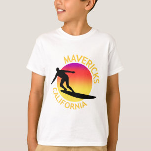 Mavericks Surfing California Vacation  T-Shirt