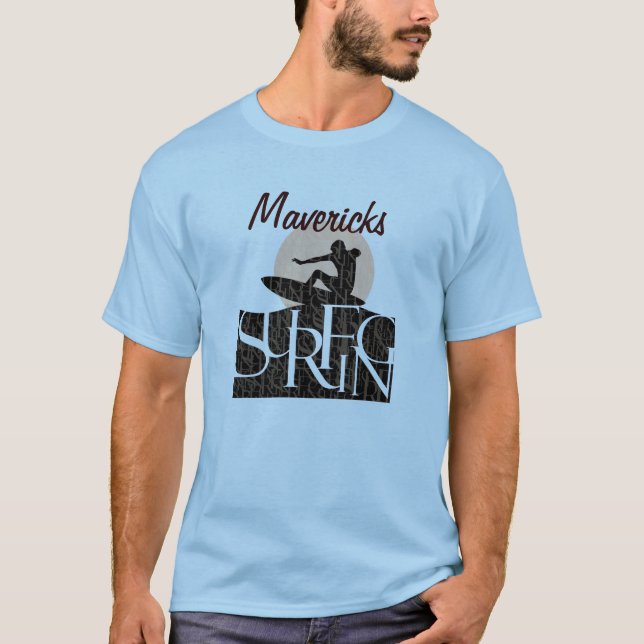 Mavericks Surfing T-Shirt (Front)