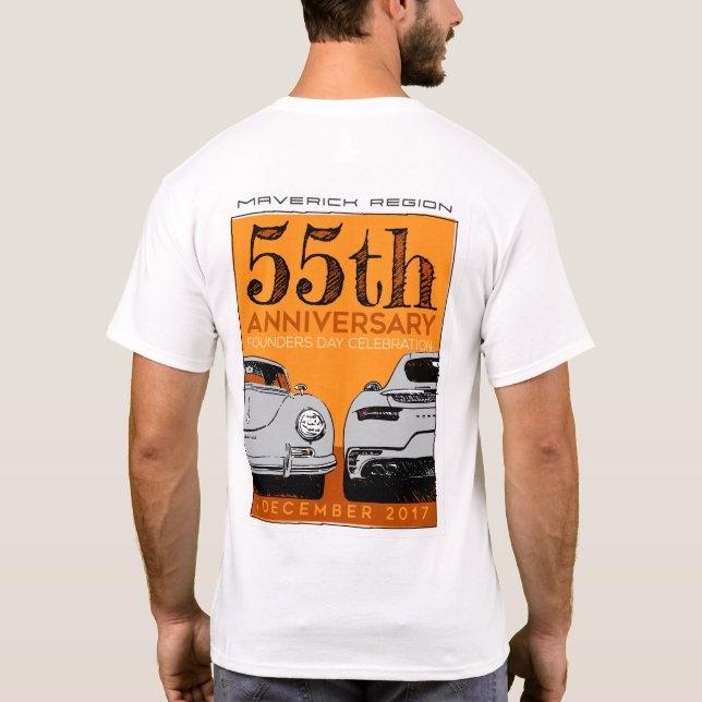 Mavs 55th Anniversary dark text T-Shirt (Back)