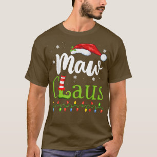Maw Claus Funny Grandma Santa Pyjamas Christmas Id T-Shirt