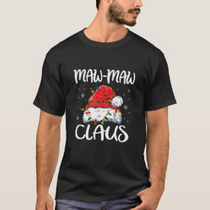 Maw Maw Claus Christmas Pajama Family Matching Xma T-Shirt