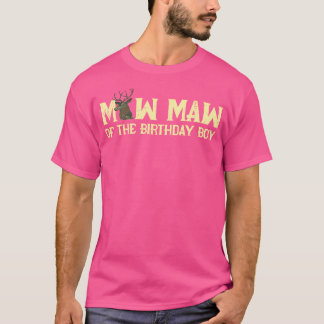 Maw Maw Of The Birthday Boy Deer Hunter Camouflage T-Shirt