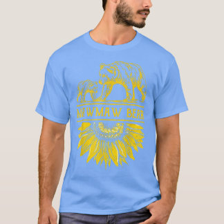 Mawmaw Bear And Child Bear Sunflower Hippie Bear L T-Shirt