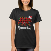 Mawmaw Bear Buffalo Red Plaid Matching Family Chri