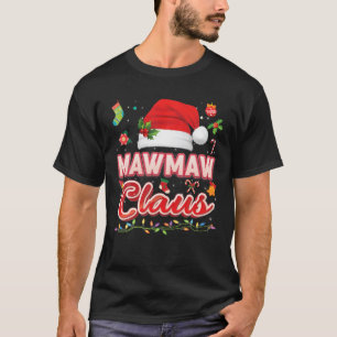 Mawmaw Claus Matching Family Christmas Santa Pajam T-Shirt
