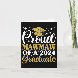 Mawmaw Of A Cl Of 2024 Graduate Senior Graduation Card