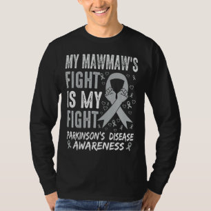Mawmaw's Fight My Fight Parkinson's Silver Ribbon T-Shirt