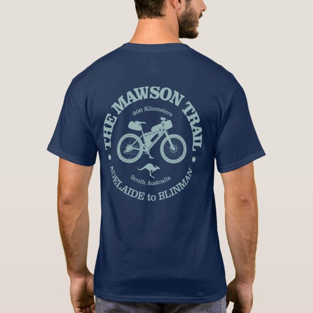 Mawson Trail (cycling) T-Shirt (Back)