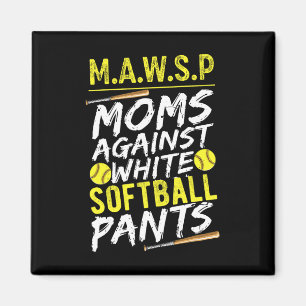 Mawsp Moms Against White Softll Pants Softll Mom _ Magnet