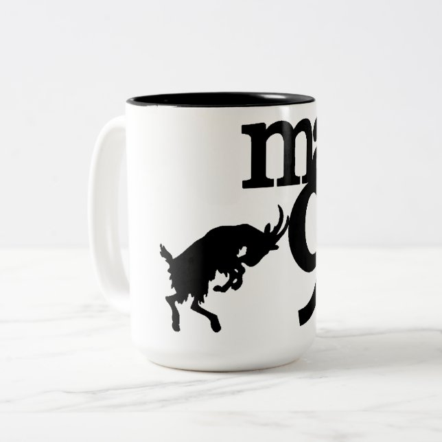 Max9 mug Black and White (Front Left)