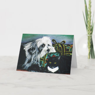 "Max and Boston" Holiday Card