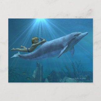 Max and Dolphin Postcard