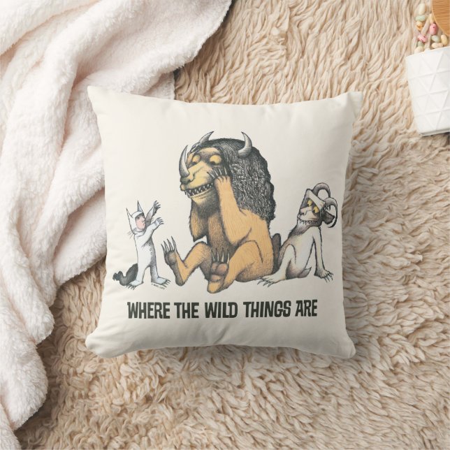 Max and the Wild Things Playing Cushion (Blanket)