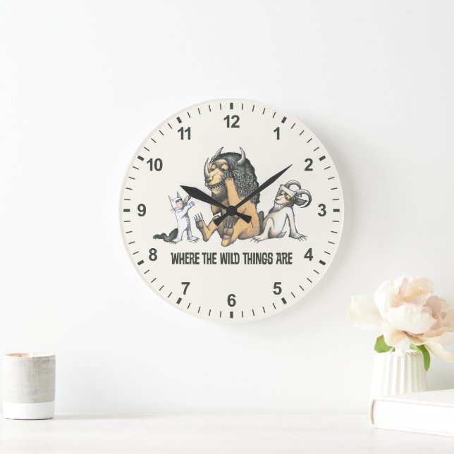Max and the Wild Things Playing Large Clock (Home)