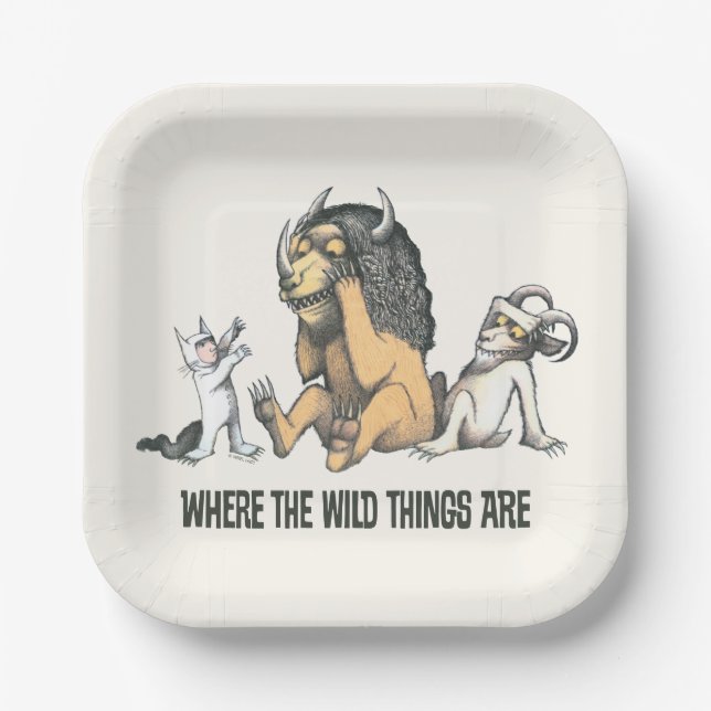 Max and the Wild Things Playing Paper Plate (Front)