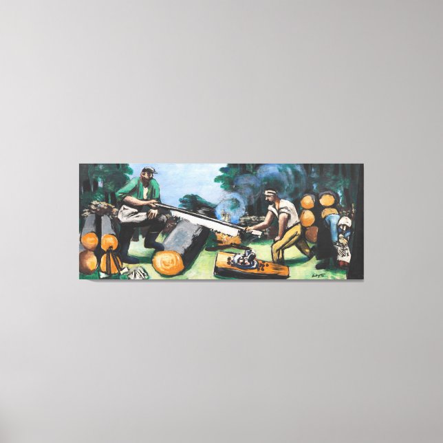 Max Beckmann - Sawyer in the forest Canvas Print (Front)