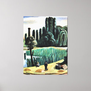 Max Beckmann - Seascape with Poplars, Canvas Print
