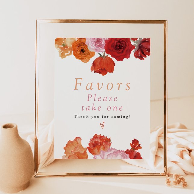 MAX Bright Spring Floral Modern Favours Poster (Creator Uploaded)