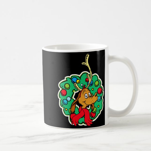 Max Christmas Wreath  Coffee Mug (Right)