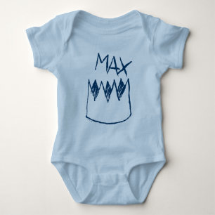 Max & Crown Sketch Baby Bodysuit