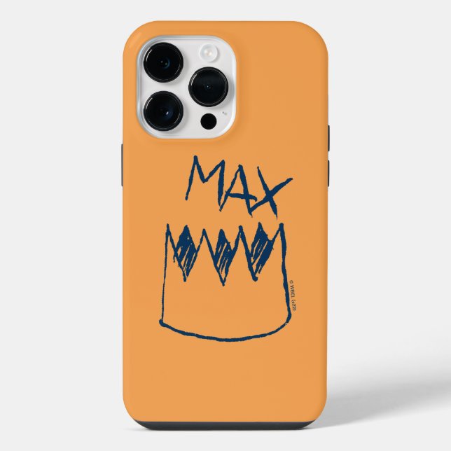 Max & Crown Sketch iPhone Case (Back)