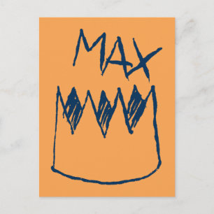 Max & Crown Sketch Postcard