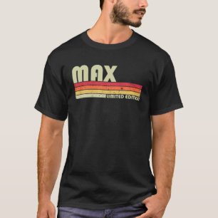 MAX Gift Name Personalised Funny Retro Vintage Bir T-Shirt