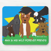 Max & His Wild Forever Friends Mousepad