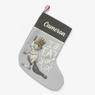 Max I'll Eat You Up! Add Your Name Small Christmas Stocking