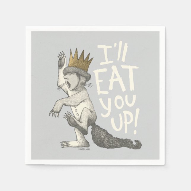 Max | I'll Eat You Up! Napkin (Front)