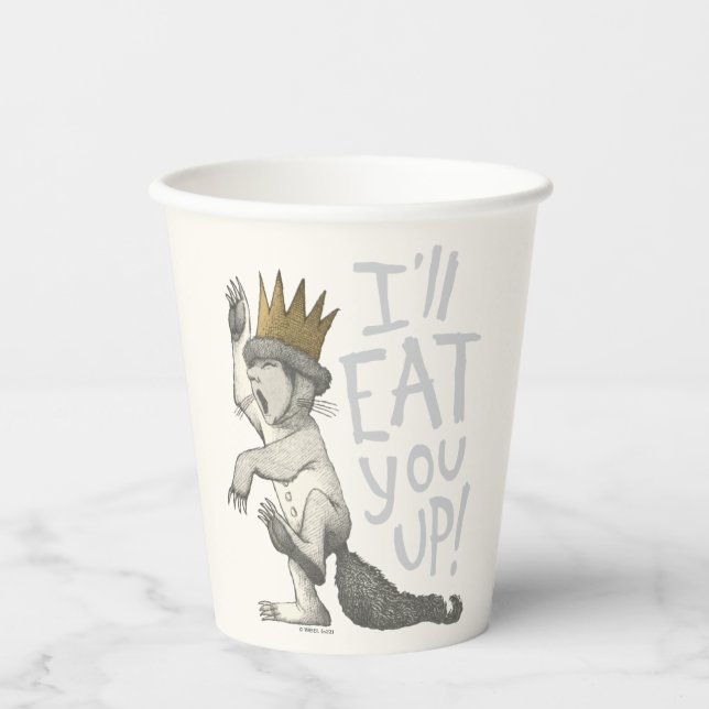 Max | I'll Eat You Up! Paper Cups (Front)