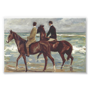 Max Liebermann: Two Riders on the Beach Art Photo Print