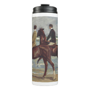 Max Liebermann: Two Riders on the Beach Art Thermal Tumbler
