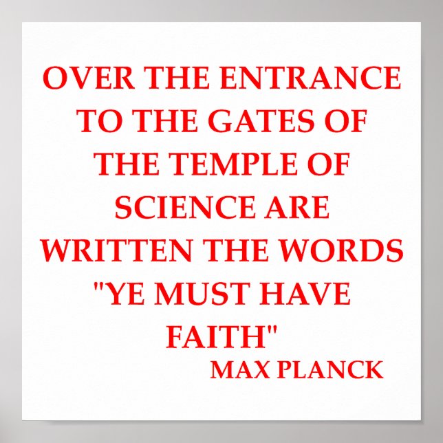 max planck quote poster (Front)