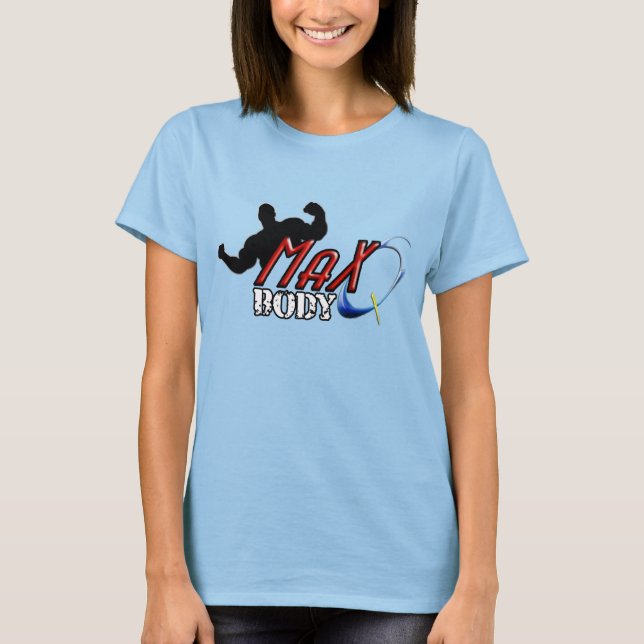 Max-Q Body  Ladies Burnout T-Shirt (Fitted), Vinta (Front)