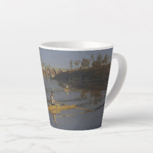 Max Schmitt in a Single Scull-Thomas Eakins Small Latte Mug