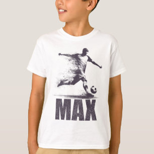 Max Soccer Boys Personalised First Name Max T-Shirt