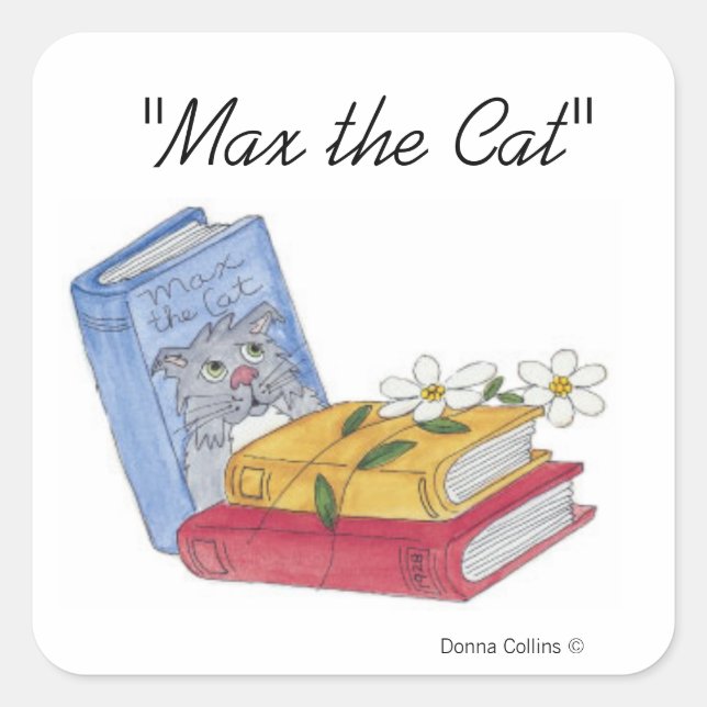 Max the Cat Book Stickers (Front)