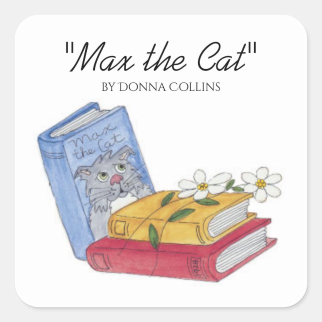 Max the Cat Book Stickers (Front)