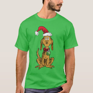 Max the Dog in Santa Hat T-Shirt