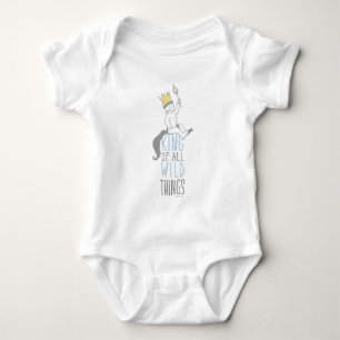 Max The King of All Wild Things - Blue Baby Bodysuit