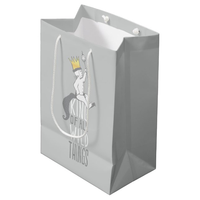 Max | The King of All Wild Things Medium Gift Bag (Front Angled)